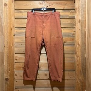 BIG BUD PRESS Punch Pants Coral Orange Utility Cargo Style 2XL Made in USA